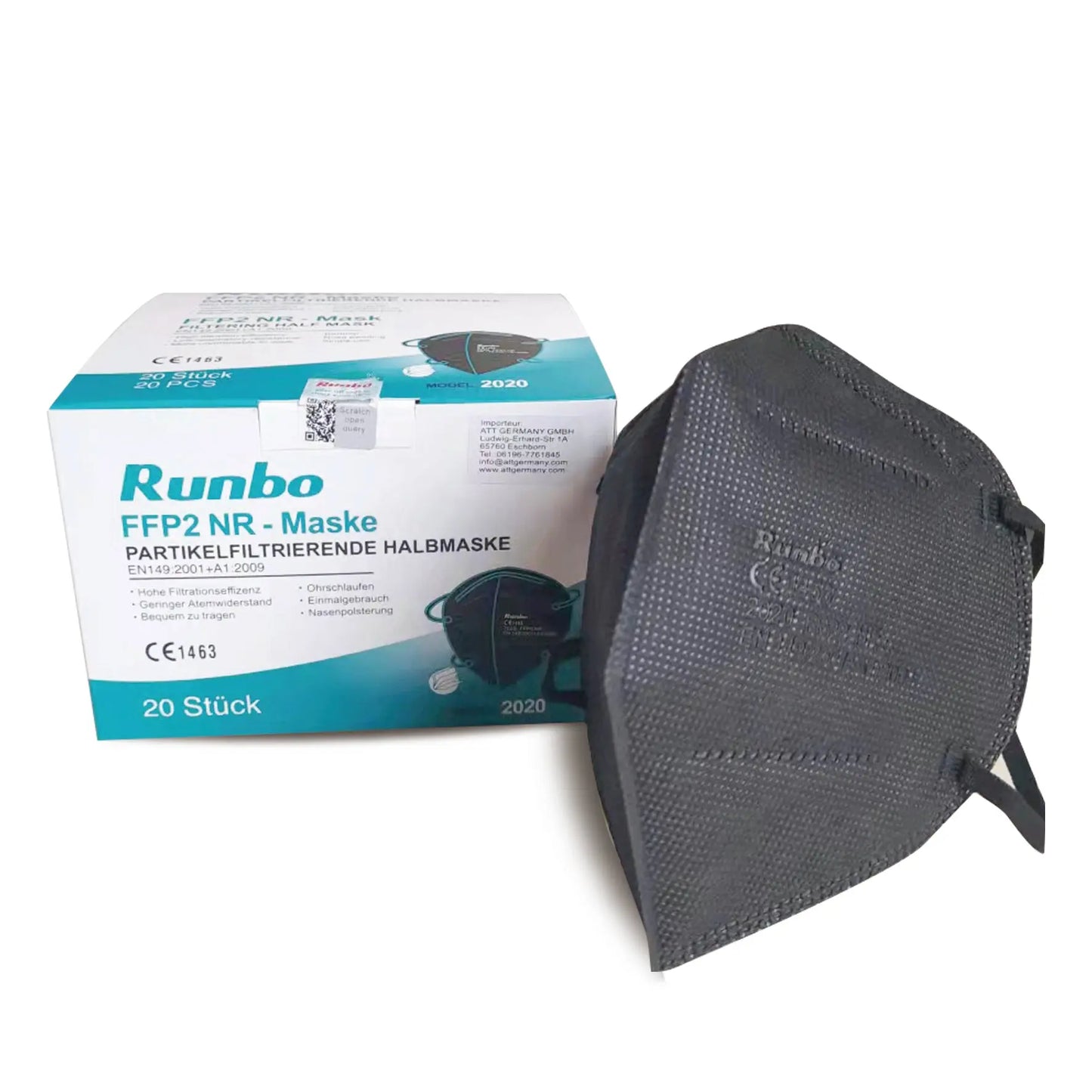 Runbo FFP2 Schwarz PROTECDEPOT.